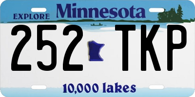 MN license plate 252TKP