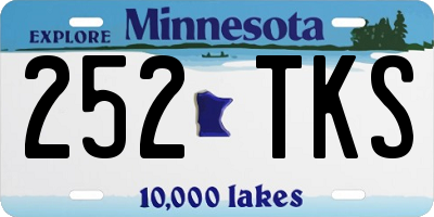 MN license plate 252TKS
