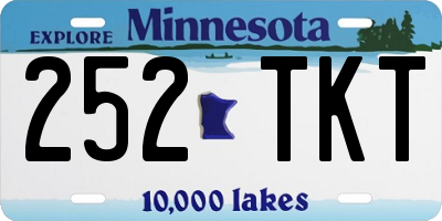 MN license plate 252TKT