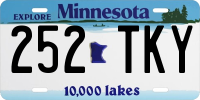 MN license plate 252TKY