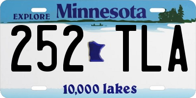 MN license plate 252TLA