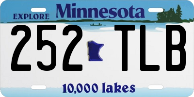MN license plate 252TLB