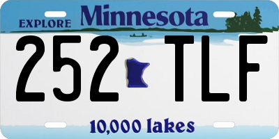 MN license plate 252TLF