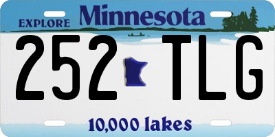 MN license plate 252TLG