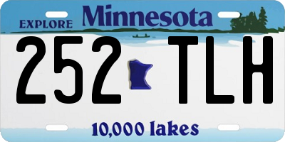MN license plate 252TLH