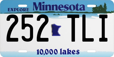 MN license plate 252TLI