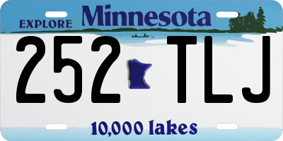 MN license plate 252TLJ