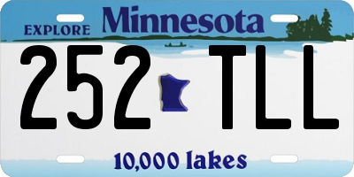 MN license plate 252TLL