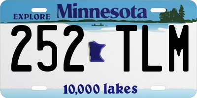 MN license plate 252TLM