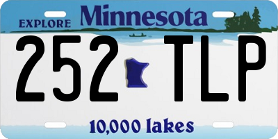 MN license plate 252TLP