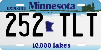 MN license plate 252TLT