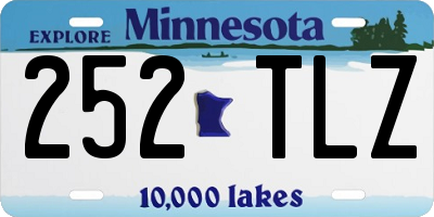 MN license plate 252TLZ