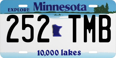 MN license plate 252TMB