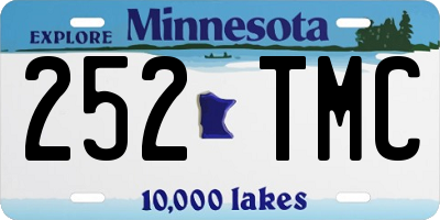 MN license plate 252TMC