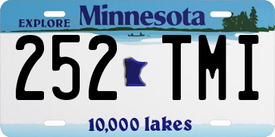 MN license plate 252TMI