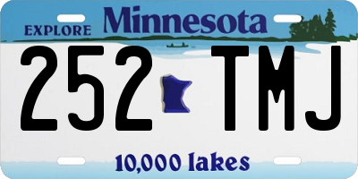 MN license plate 252TMJ