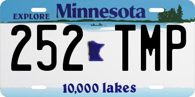 MN license plate 252TMP