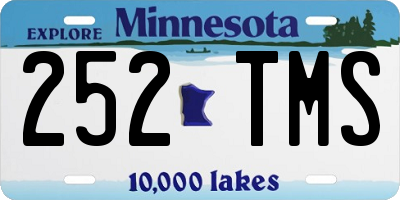 MN license plate 252TMS