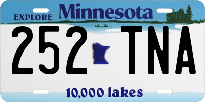 MN license plate 252TNA