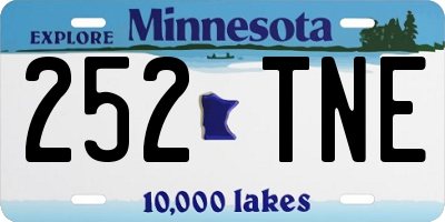 MN license plate 252TNE