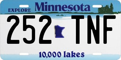 MN license plate 252TNF