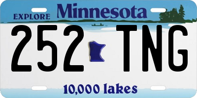 MN license plate 252TNG