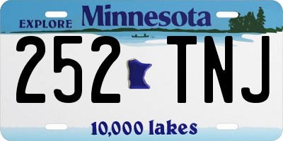 MN license plate 252TNJ