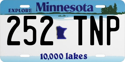 MN license plate 252TNP