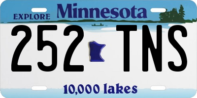 MN license plate 252TNS