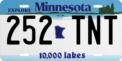 MN license plate 252TNT