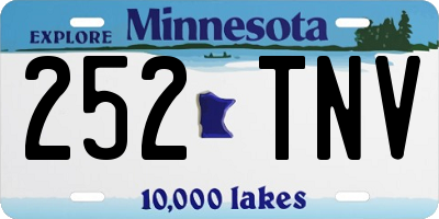 MN license plate 252TNV