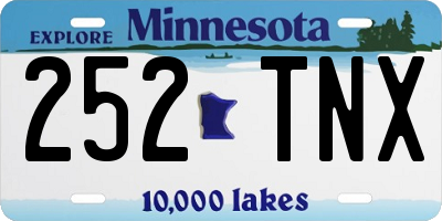 MN license plate 252TNX