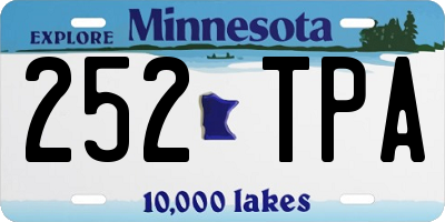 MN license plate 252TPA
