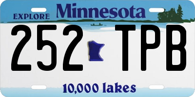 MN license plate 252TPB