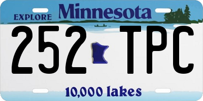 MN license plate 252TPC