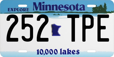 MN license plate 252TPE