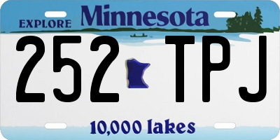 MN license plate 252TPJ