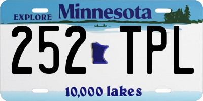 MN license plate 252TPL