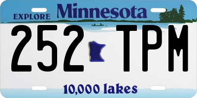 MN license plate 252TPM