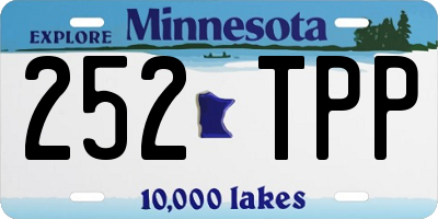 MN license plate 252TPP