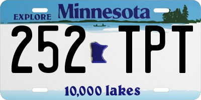 MN license plate 252TPT