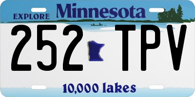 MN license plate 252TPV