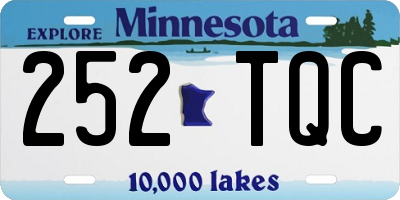 MN license plate 252TQC