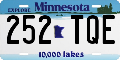 MN license plate 252TQE