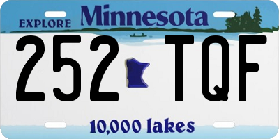 MN license plate 252TQF