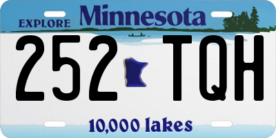 MN license plate 252TQH