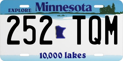 MN license plate 252TQM