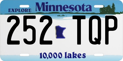 MN license plate 252TQP