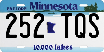 MN license plate 252TQS
