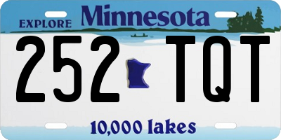 MN license plate 252TQT